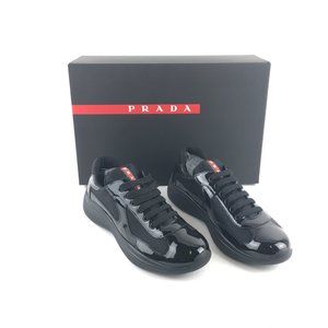 Prada Men's America's Cup Patent Sneakers SZ 7